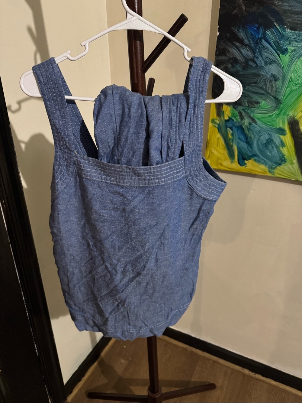 NWT Talbots Blue Chambray tank and pant 2 piece set